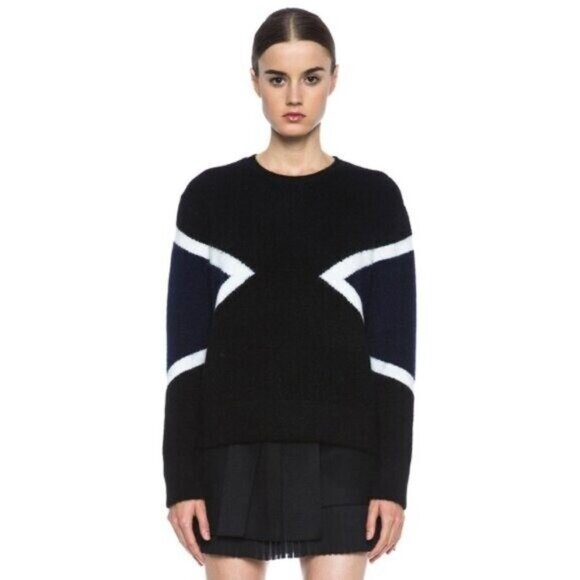 Neil Barrett Modernist Mohair-Blend Crew Neck Sweater - Picture 1 of 11